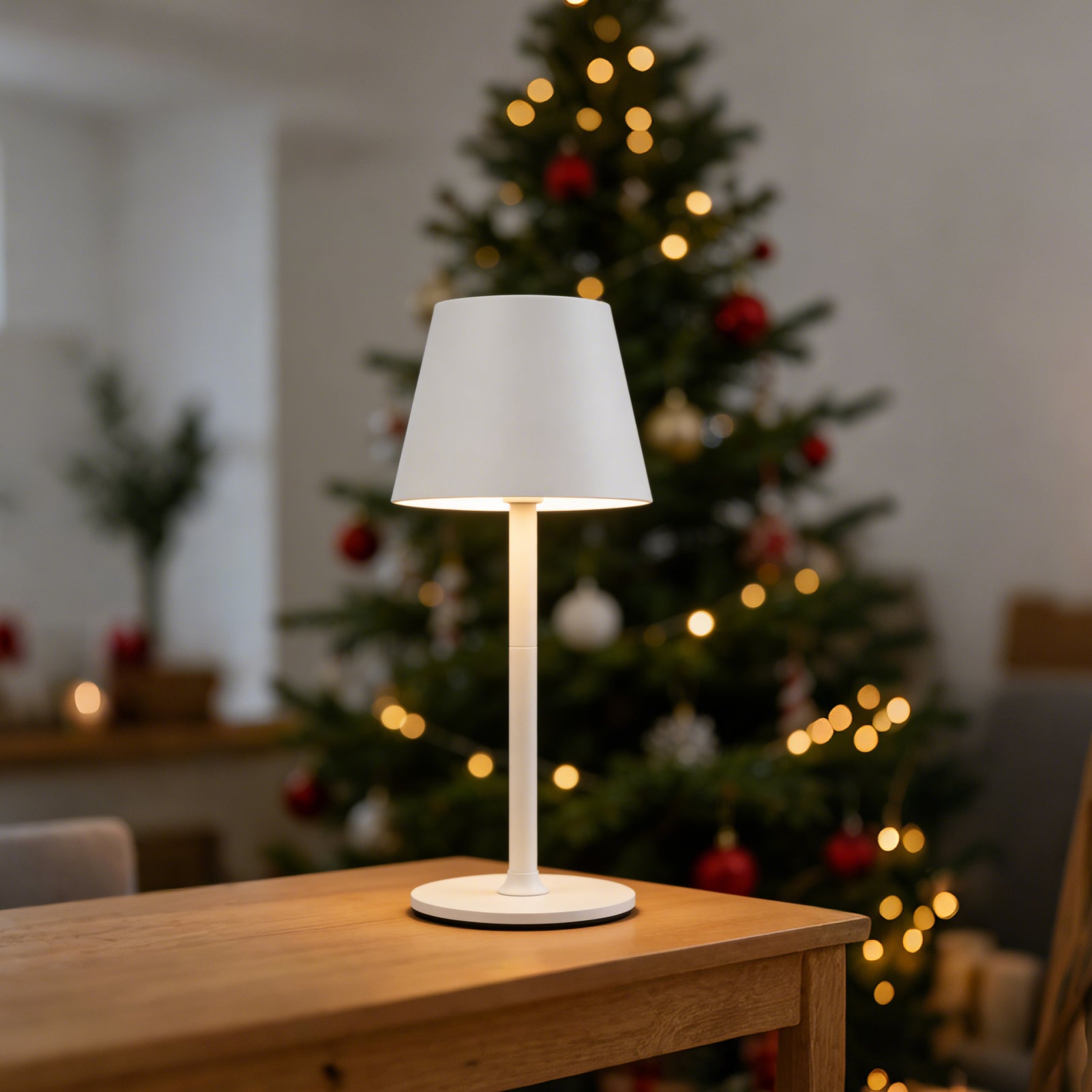 LED Akku Tischlampe – Dimmbar & Touch-Bedienung – 3 Farbtemperatur-Modi – Höhenverstellbar – Für Schlafzimmer, Wohnzimmer, Büro & Restaurant