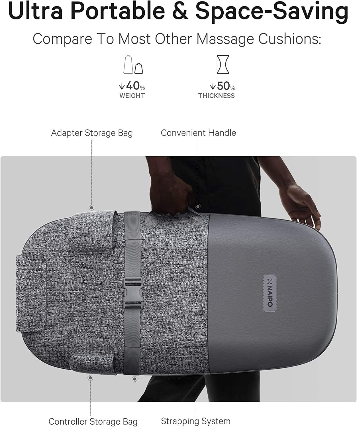 NAIPO Massagematte oCuzen™️ - 2021 Modell, für Nacken, Rücken, Taille Massageauflage - rhinoshopield.com