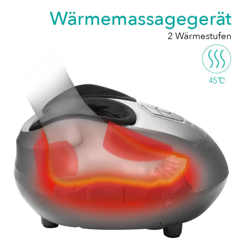 NAIPO Fußmassagegerät mit 3 Modi, Timer, Wärmefunktion