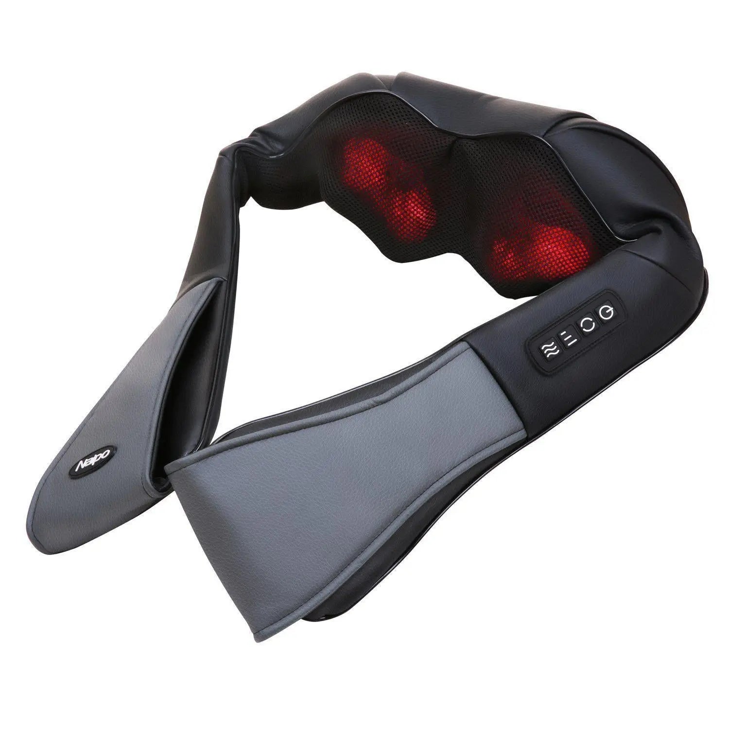NAIPO Massagegerät, Elektrisches Nackenkissen Shiatsu, Wärmefunktion , kabelgebunden