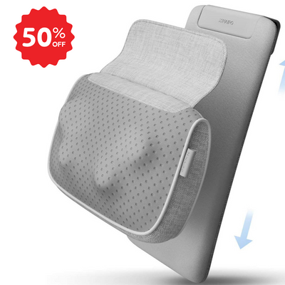 Naipo oPillow Shiatsu Massagekissen - Wärmendes Nacken- und Rückenmassagegerät mit Knetfunktion