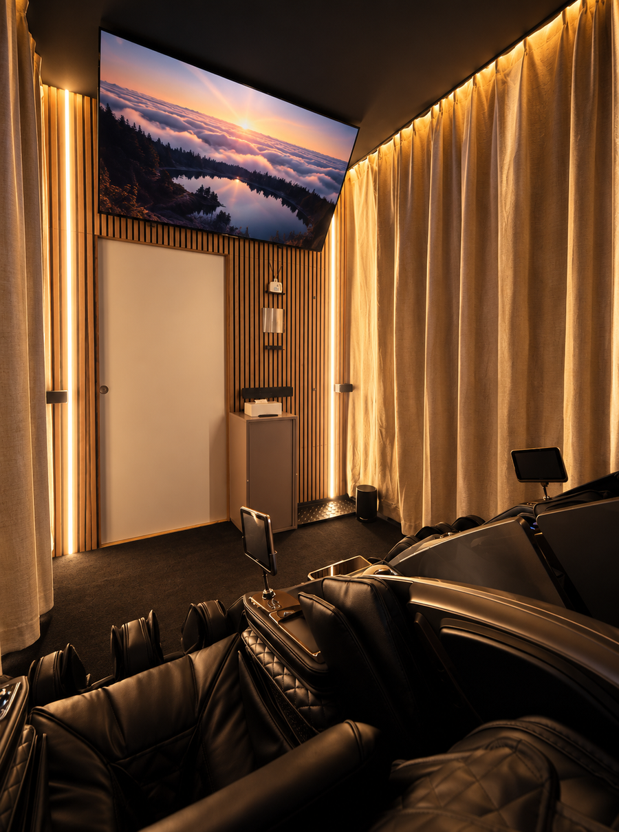 NAIPO Relax Lounge Ballindamm – inkl. NAIPO Sessel, Smart-Screen, Dolby Atmos Sound & ungestörtem Erleben