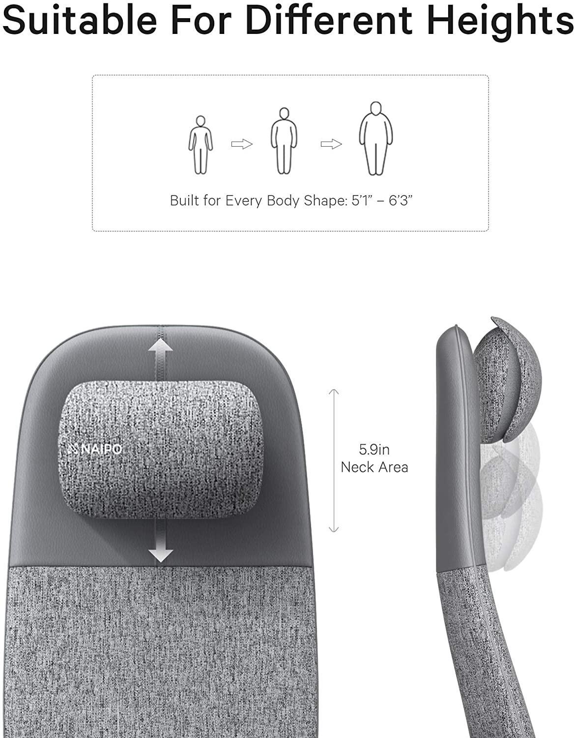 NAIPO Massagematte oCuzen™️ - 2021 Modell, für Nacken, Rücken, Taille  Massageauflage  - rhinoshopield.com