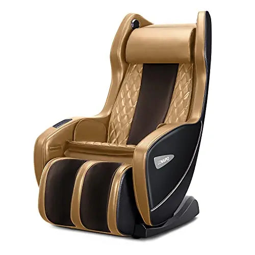 Aspria  Massagesessel ergonomischer Massagestuhl mit verschiedenen Massageprogrammen, elektrischer Liegesessel mit Bluetooth, Relaxsessel platzsparender Massagesitz für Zuhause und Büro (Brown)