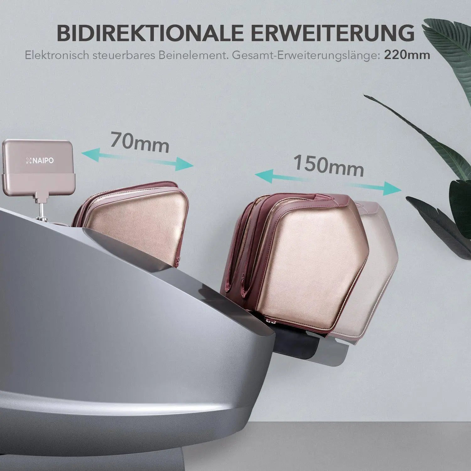 NAIPO High-End 3D Massagesessel, Integriertes Tablet, Design Award Gewinner